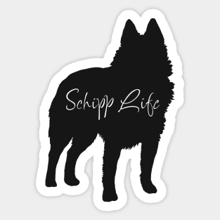 Schipperke Life Black Sticker